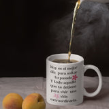 Taza de Café mensaje cristiano: Hoy es el mejor día Coffee Mug Regalos.Gifts 