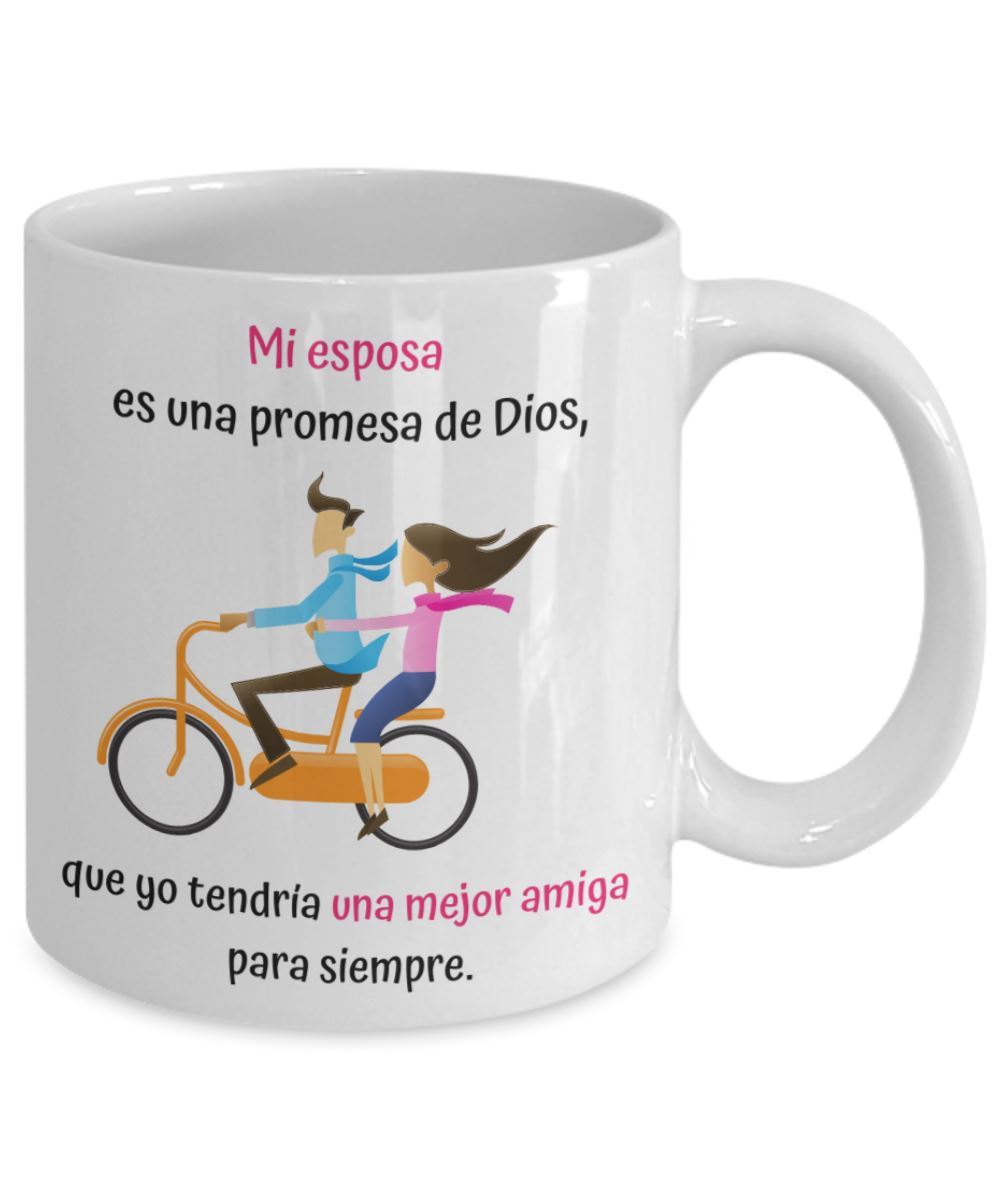 Taza de Café mensaje cristiano: Mi esposa es una promesa Regalo ideal. Coffee Mug Regalos.Gifts 