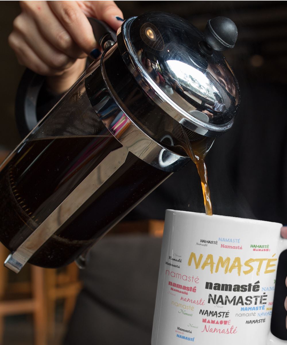 Taza de Café: Namasté Coffee Mug Regalos.Gifts 