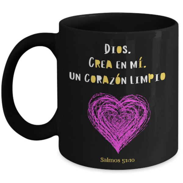 Taza de Café Negro mensaje cristiano: Dios crea en mi Coffee Mug Regalos.Gifts 