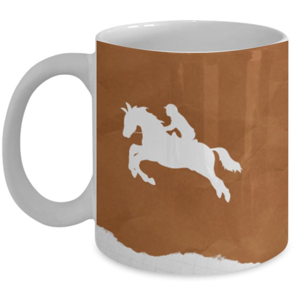 Taza de Café para apasionados de la Equitación con mensaje Cristiano: Todo lo puedo… Coffee Mug Regalos.Gifts 