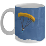 Taza de Café para apasionados del Paracaidismo con mensaje Cristiano: Todo lo puedo… Coffee Mug Regalos.Gifts 