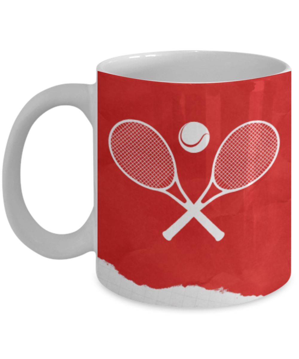 Taza de Café para apasionados del Tennis con mensaje Cristiano: Todo lo puedo… Coffee Mug Regalos.Gifts 