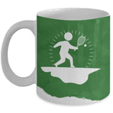 Taza de Café para apasionados del Tennis con mensaje Cristiano: Todo lo puedo… Coffee Mug Regalos.Gifts 