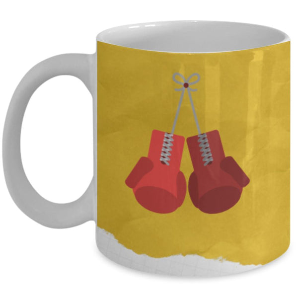 Taza de Café para apasionados por el Boxeo con mensaje Cristiano: Todo lo puedo… Coffee Mug Regalos.Gifts 