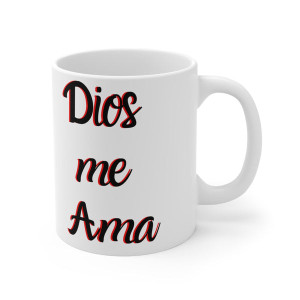 Taza: Dios me Ama & Dios me Ama 11oz Mug Printify 