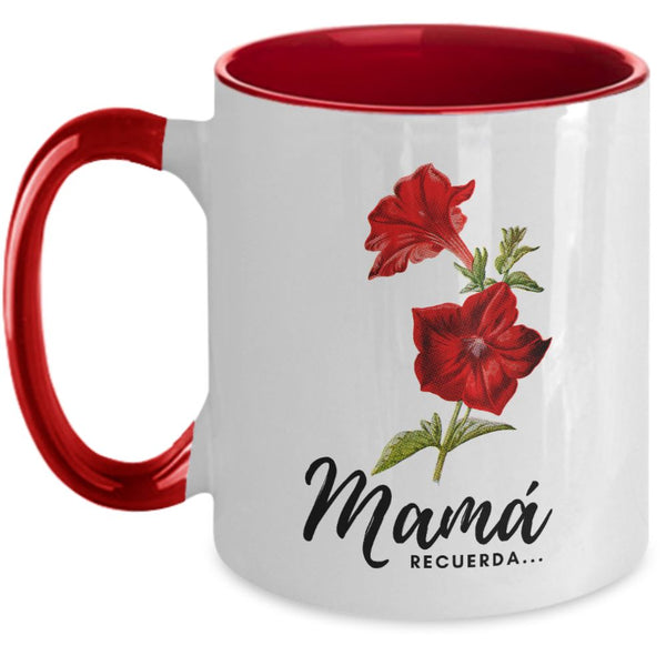 Taza dos Tonos para Día Madre: Mamá Recuerda… Coffee Mug Regalos.Gifts 