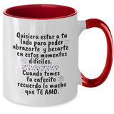 Taza dos Tonos para Día Madre: Para mi Mamá Coffee Mug Regalos.Gifts Two Tone 11oz Mug Red 
