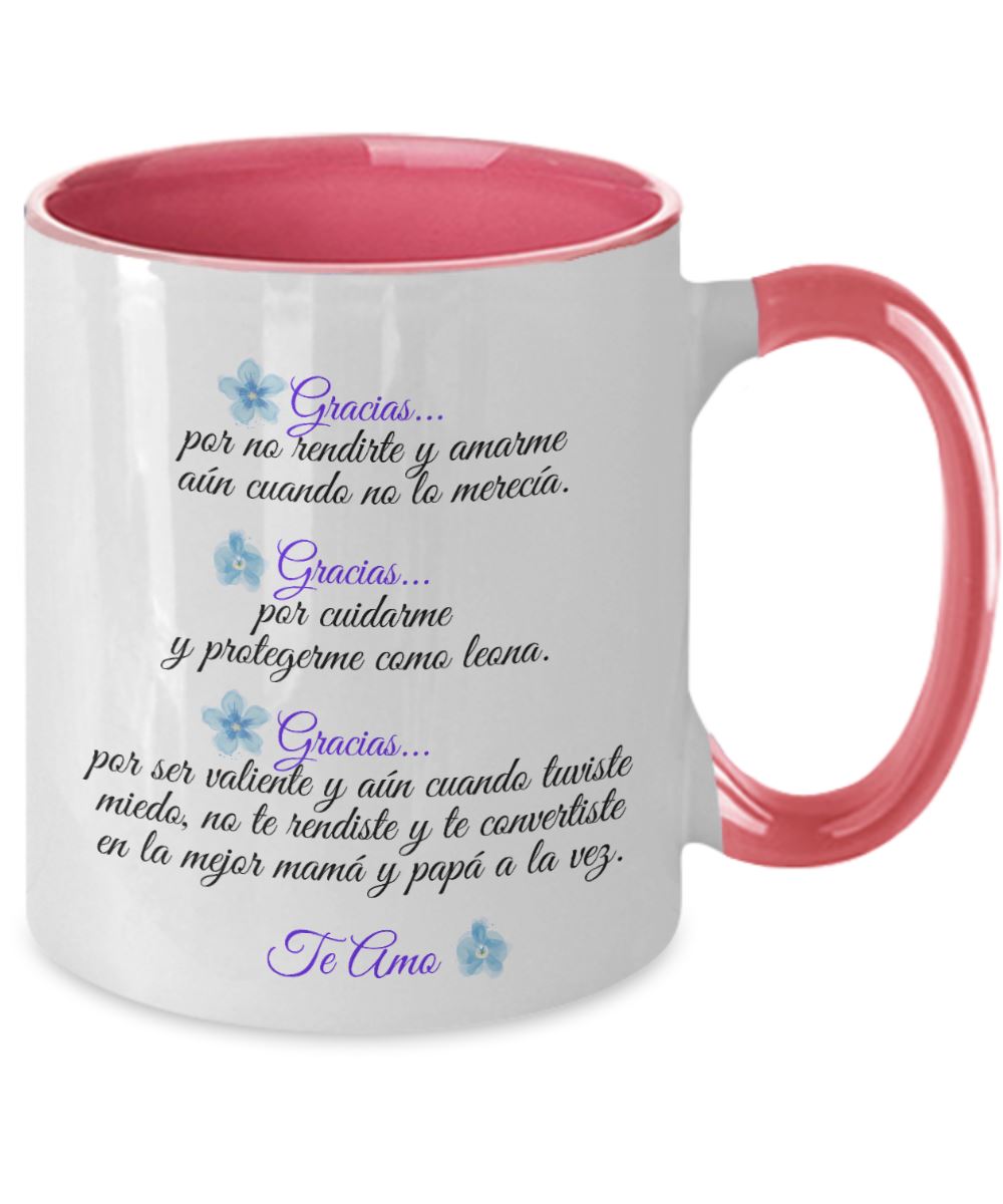 Taza dos Tonos para Día Madre: Para mi Mamá… Graciasss Coffee Mug Regalos.Gifts 