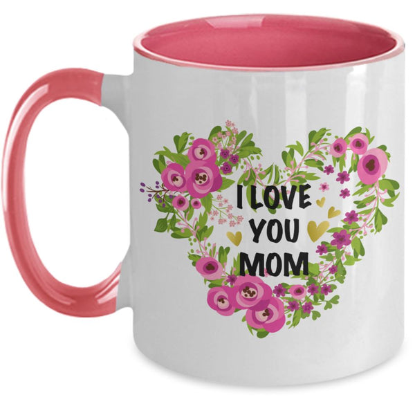 Taza dos Tonos para Mamá: I Love you Mom Coffee Mug Regalos.Gifts 