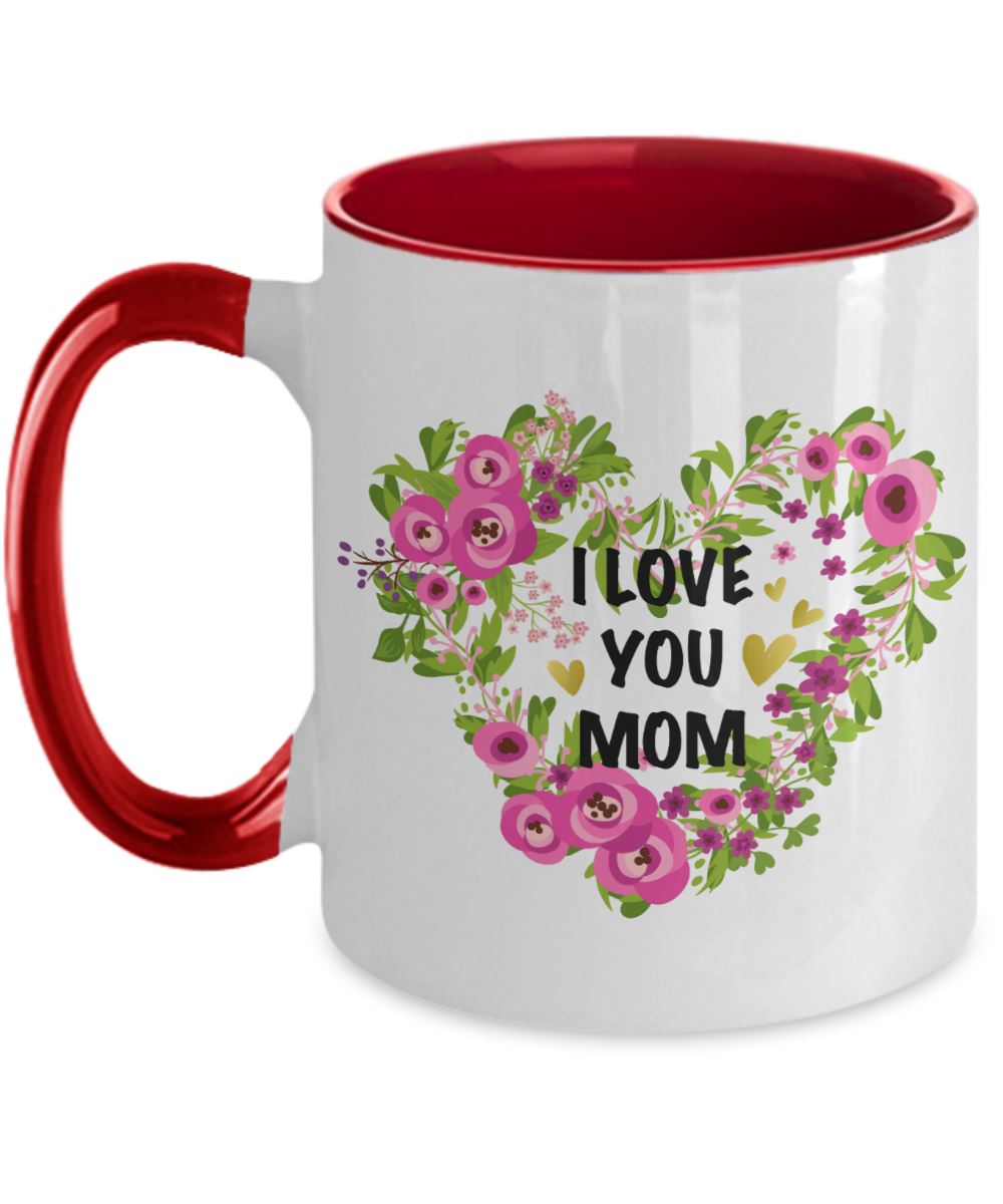 Taza dos Tonos para Mamá: I Love you Mom Coffee Mug Regalos.Gifts 