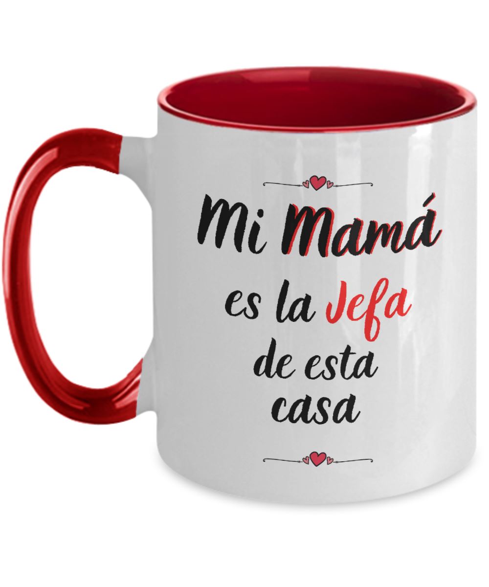 Taza dos Tonos para Mamá: Reglas de la casa… Coffee Mug Regalos.Gifts 