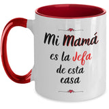 Taza dos Tonos para Mamá: Reglas de la casa… Coffee Mug Regalos.Gifts 