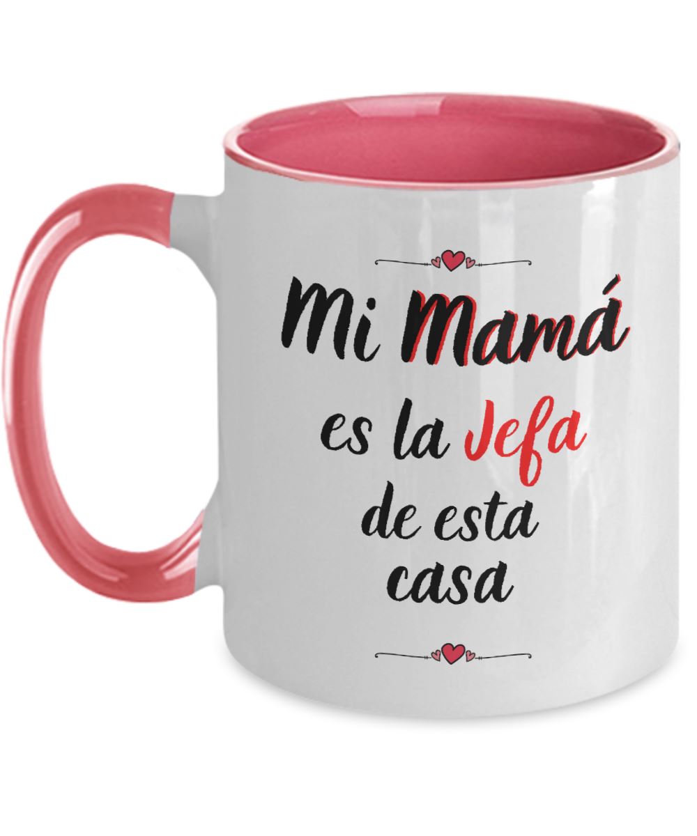 Taza dos Tonos para Mamá: Reglas de la casa… Coffee Mug Regalos.Gifts 