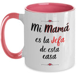 Taza dos Tonos para Mamá: Reglas de la casa… Coffee Mug Regalos.Gifts 