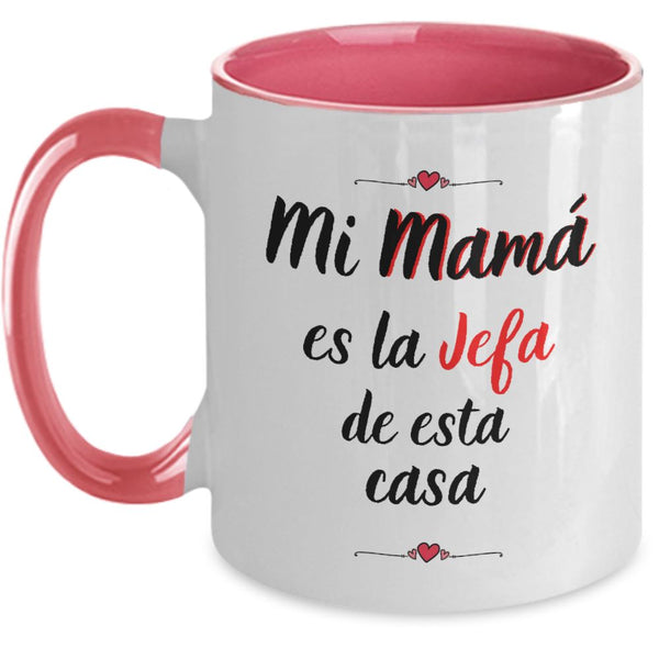 Taza dos Tonos para Mamá: Reglas de la casa… Coffee Mug Regalos.Gifts 