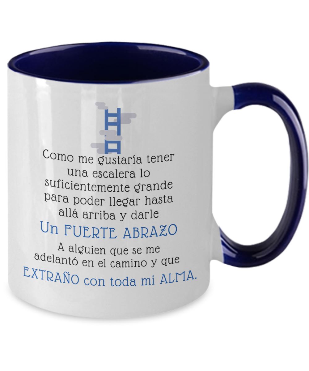 Taza dos Tonos Te Extraño: Te Extraño con toda mi Alma Coffee Mug Regalos.Gifts 