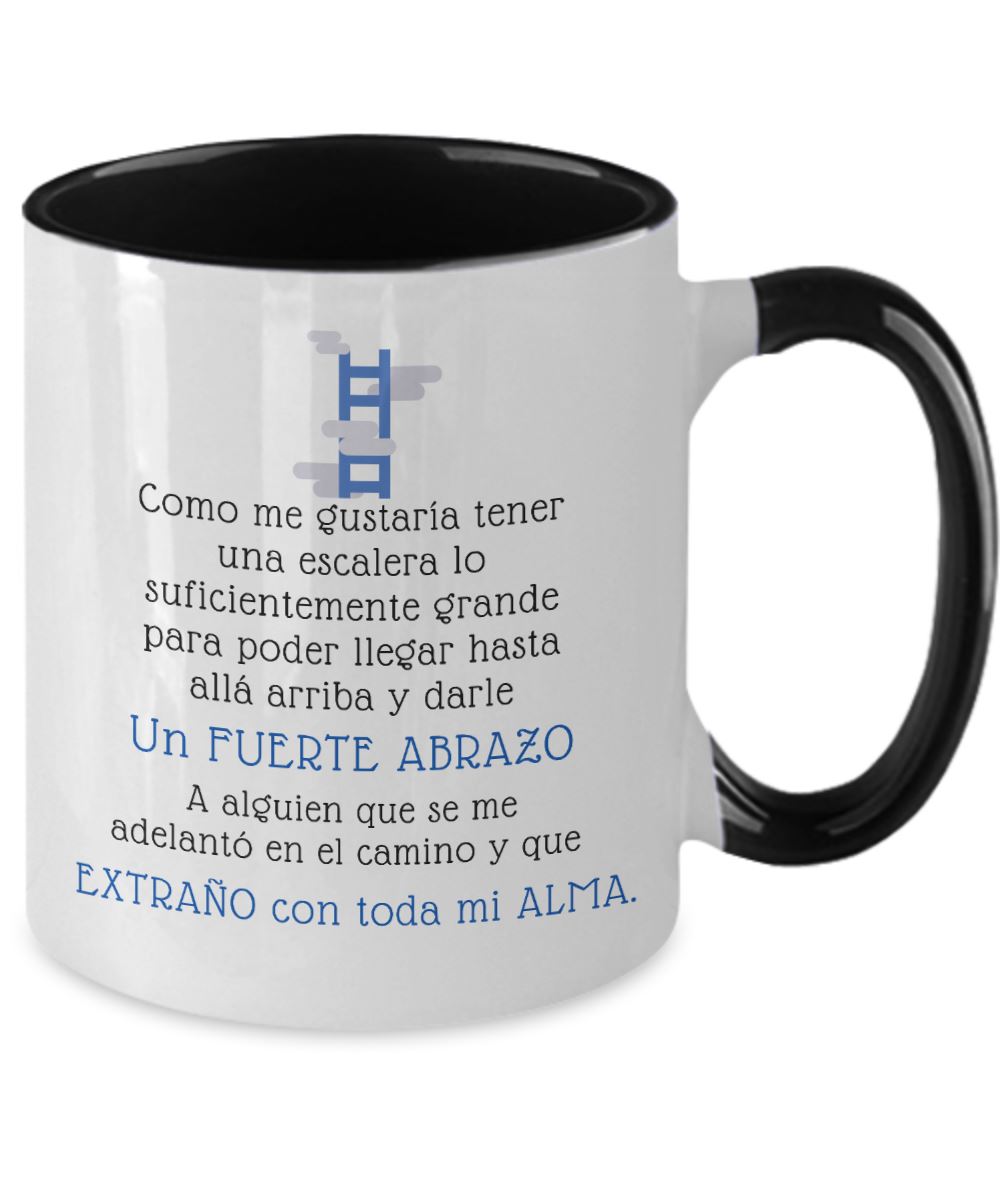 Taza dos Tonos Te Extraño: Te Extraño con toda mi Alma Coffee Mug Regalos.Gifts 