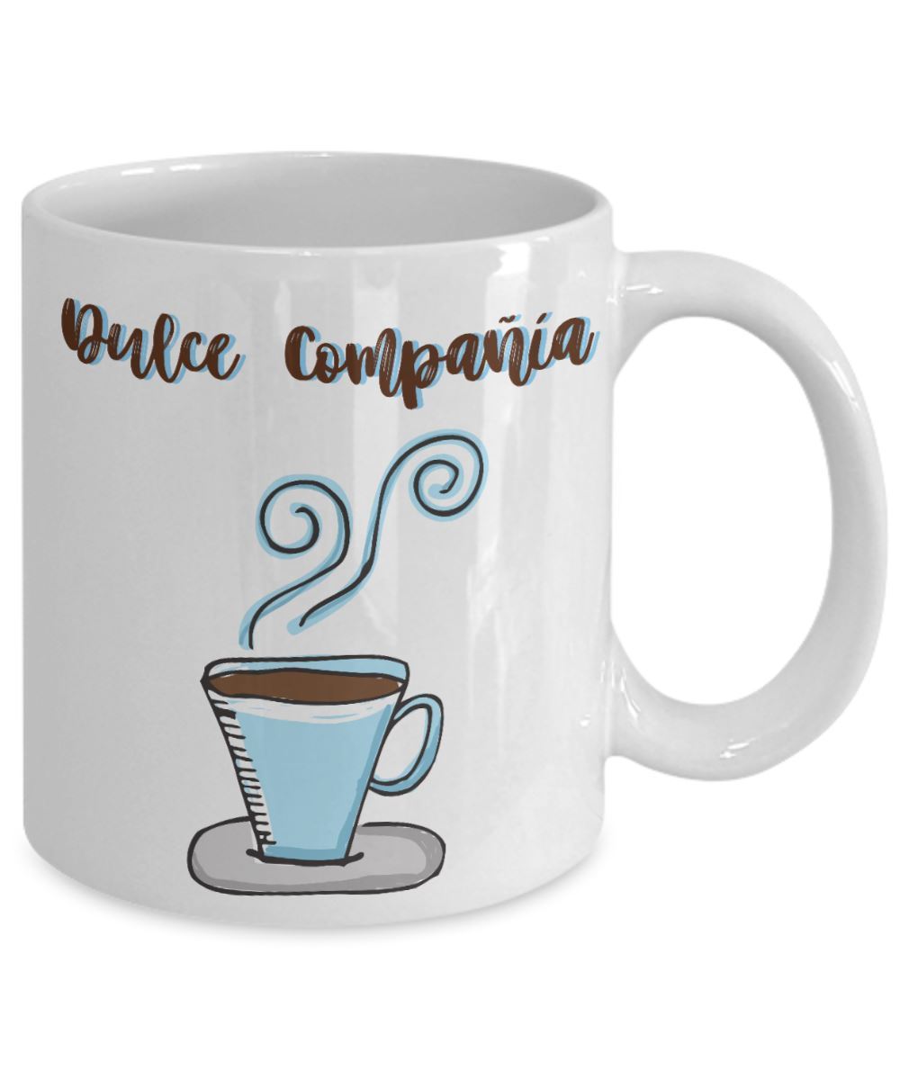 Taza Negra de Café: Dulce compañía Coffee Mug Regalos.Gifts 