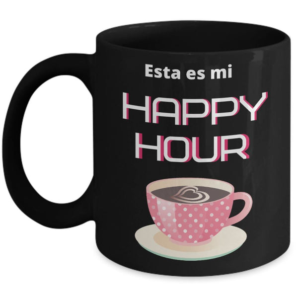 Taza Negra de Café: Esta es mi Happy Hour Coffee Mug Regalos.Gifts 