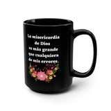 Taza negra de Café: La Misericordia De Dios... 11-15oz Mug Printify 15oz 
