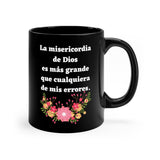 Taza negra de Café: La Misericordia De Dios... 11-15oz Mug Printify 
