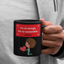 Taza Negra de Café mensaje cristiano: Yo te escogí Coffee Mug Regalos.Gifts 