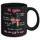 Taza Negra de café: Mi esposa… Coffee Mug Regalos.Gifts 