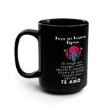 Taza Negra de café: Para mi hermosa esposa - 11-15oz Mug Printify 15oz 