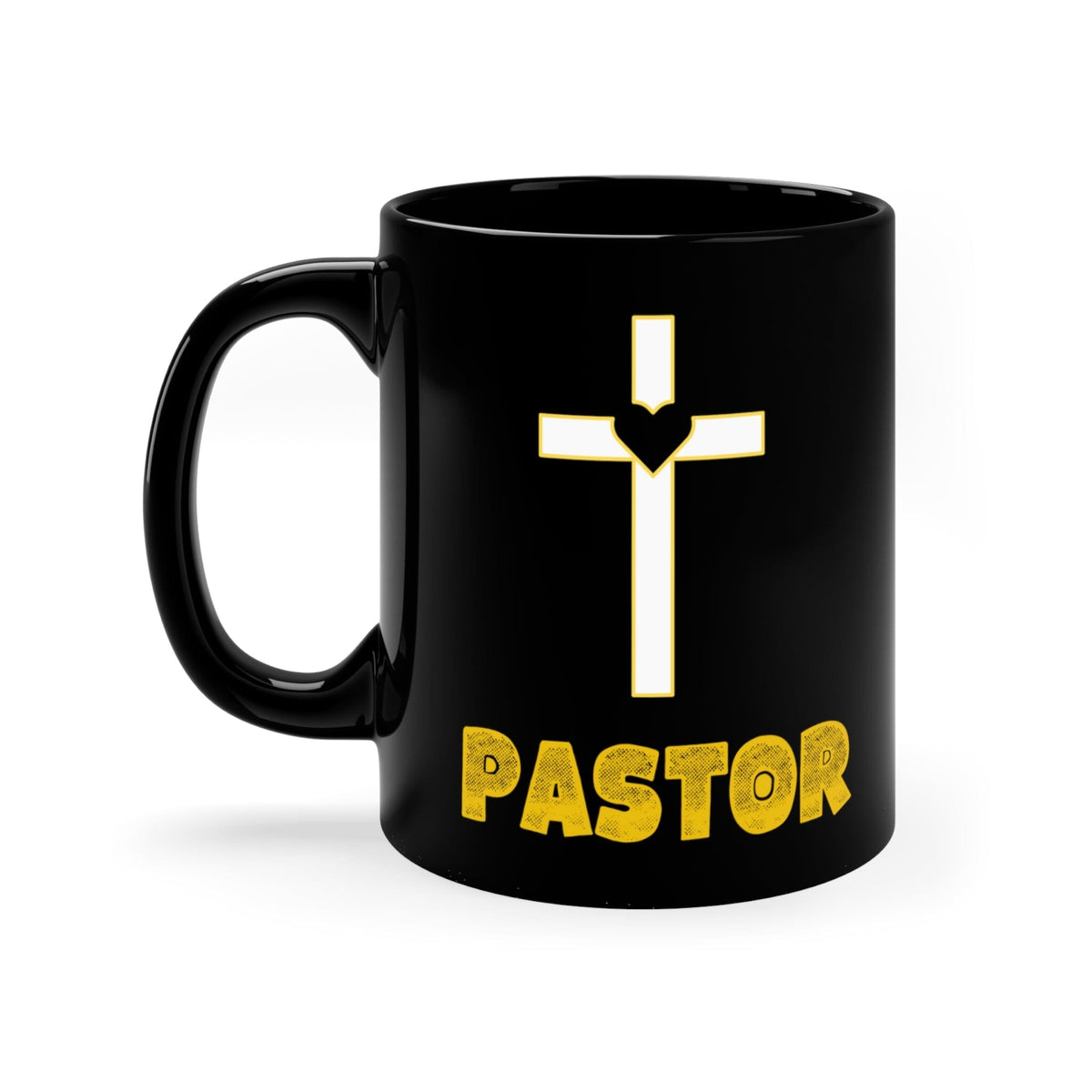 Taza negra de regalo para Pastor - 11-15 oz Mug Printify 11oz 