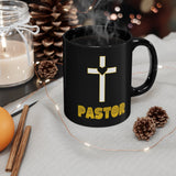 Taza negra de regalo para Pastor - 11-15 oz Mug Printify 