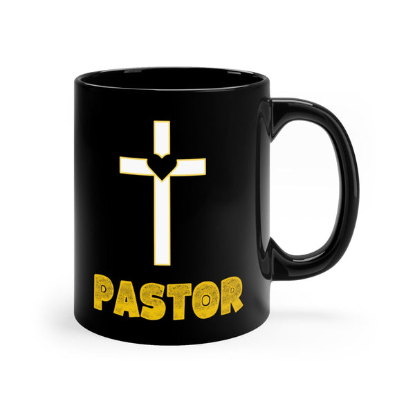 Taza negra de regalo para Pastor - 11-15 oz Mug Printify 15oz 