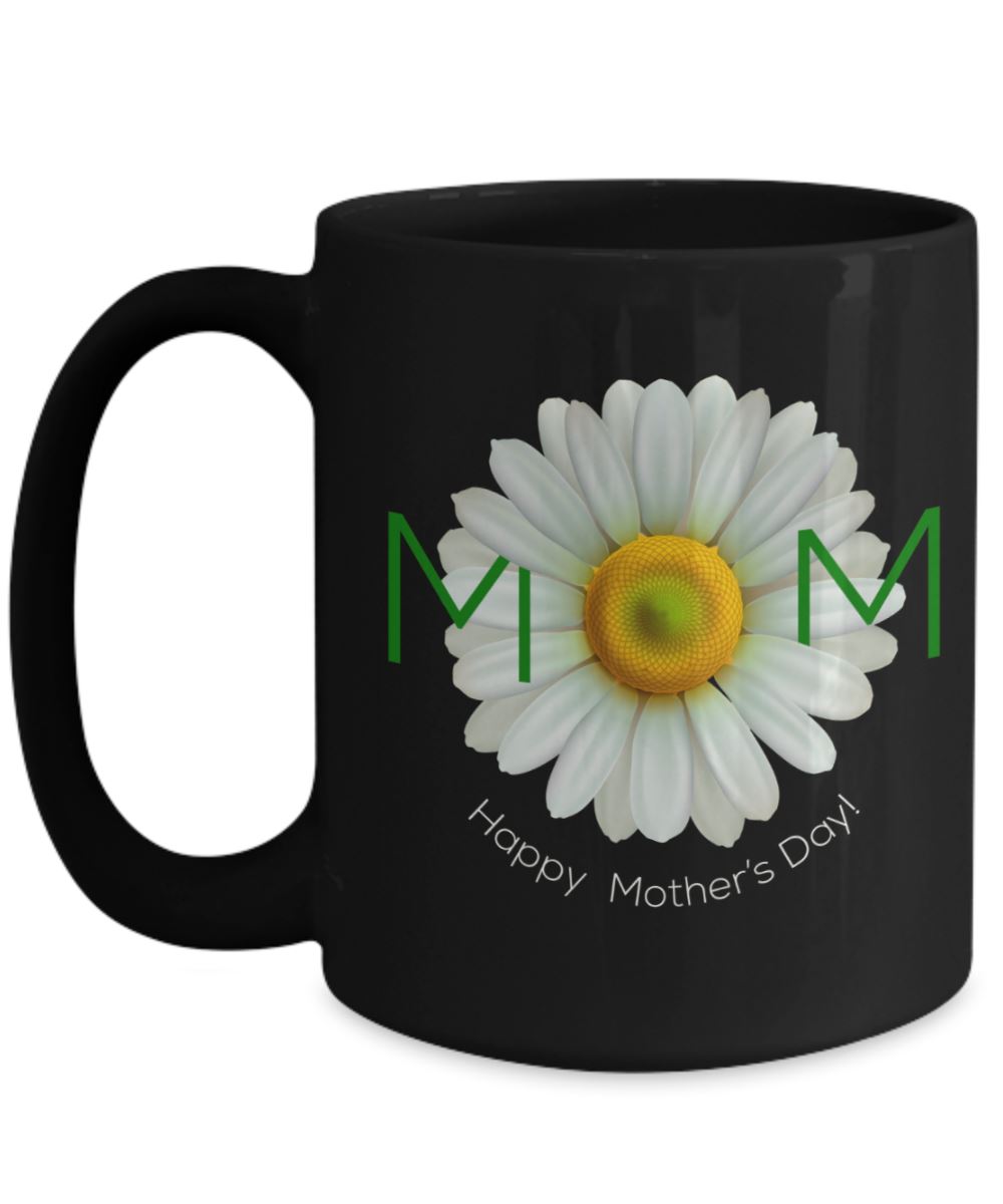 Taza Negra para Mamá: Happy Mother’s Day Coffee Mug Regalos.Gifts 
