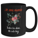 Taza Negra para Mamá: Te Amo mamá… Coffee Mug Regalos.Gifts 15oz Mug Black 