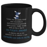 Taza Negra Te Extraño: Te Extraño con toda mi Alma Coffee Mug Regalos.Gifts 15oz Mug Black 