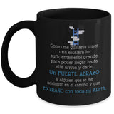 Taza Negra Te Extraño: Te Extraño con toda mi Alma Coffee Mug Regalos.Gifts 11oz Mug Black 