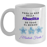 Taza para Abuelitas: Para la más bella Abuelita de Todo el Mundo Coffee Mug Regalos.Gifts 11oz Mug White 