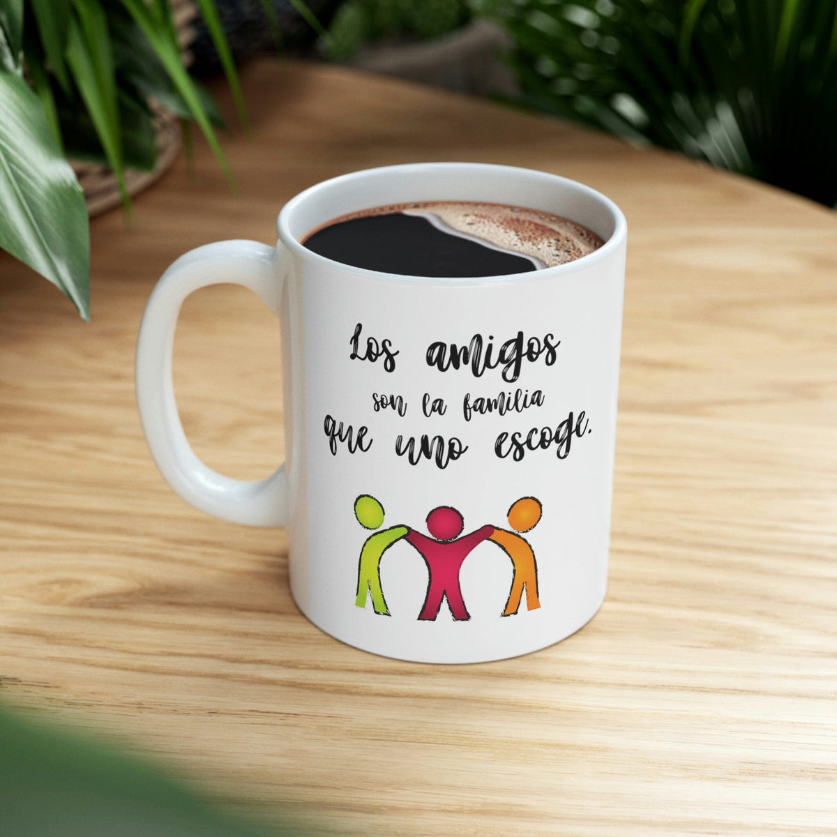 Taza para amigos: Los amigos son la familia que uno escoge. (regalos para mi mejor amiga) 11 onzas Mug Printify 