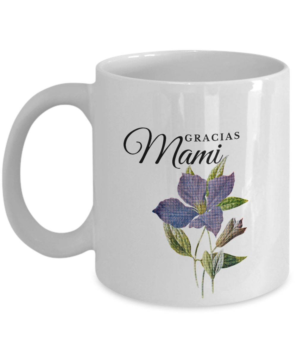 Taza para Día Madre: Gracias Mami Coffee Mug Regalos.Gifts 11oz Mug White 