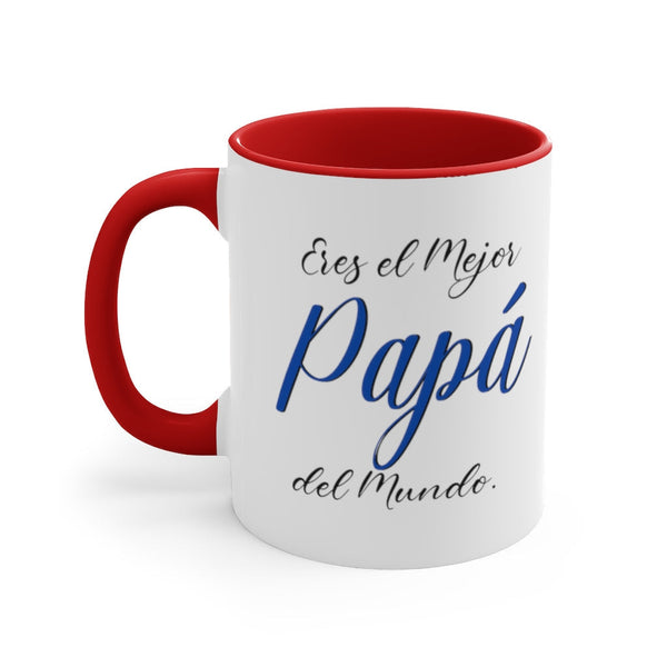 Taza para el mejor Papá del Mundo - Taza para café, 11oz con color Mug Printify 