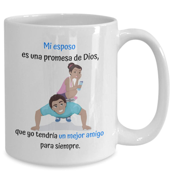 Taza para esposo: Mi esposo es una promesa Coffee Mug Regalos.Gifts 15oz Mug White 