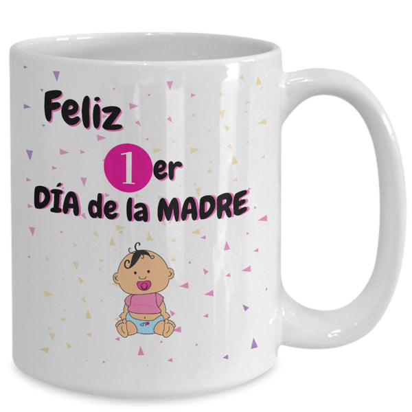 Taza para Mamá: Feliz Primer Día de la Madre Coffee Mug Regalos.Gifts 