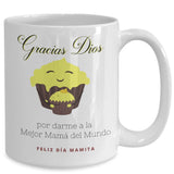 Taza Para Mamá: Gracias Dios, por darme a la Mejor mamá del Mundo Coffee Mug Regalos.Gifts 15oz Mug White 