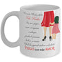 Taza Para Mamá: No existen mamás perfectas, sólo reales Coffee Mug Regalos.Gifts 11oz Mug White 