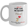Taza Para Mamá Perruna: Gracias por ser mi Mamá! Coffee Mug Regalos.Gifts 11oz Mug White 