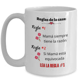 Taza para Mamá: Reglas de la casa… Coffee Mug Regalos.Gifts 