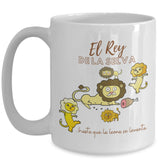 Taza para Papá: El Rey de la Selva… hasta que.. Coffee Mug Regalos.Gifts 15oz Mug White 