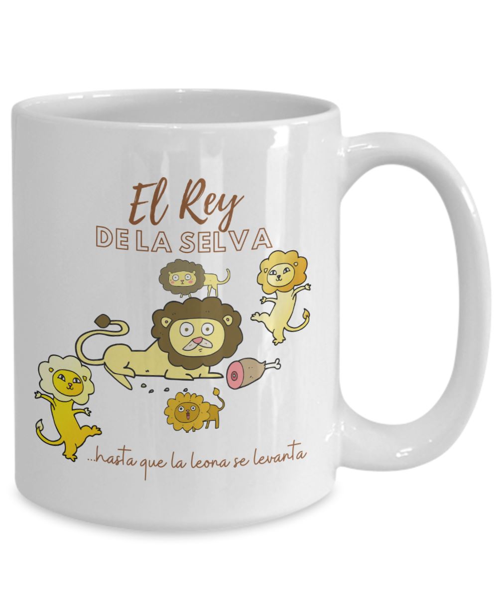 Taza para Papá: El Rey de la Selva… hasta que.. Coffee Mug Regalos.Gifts 