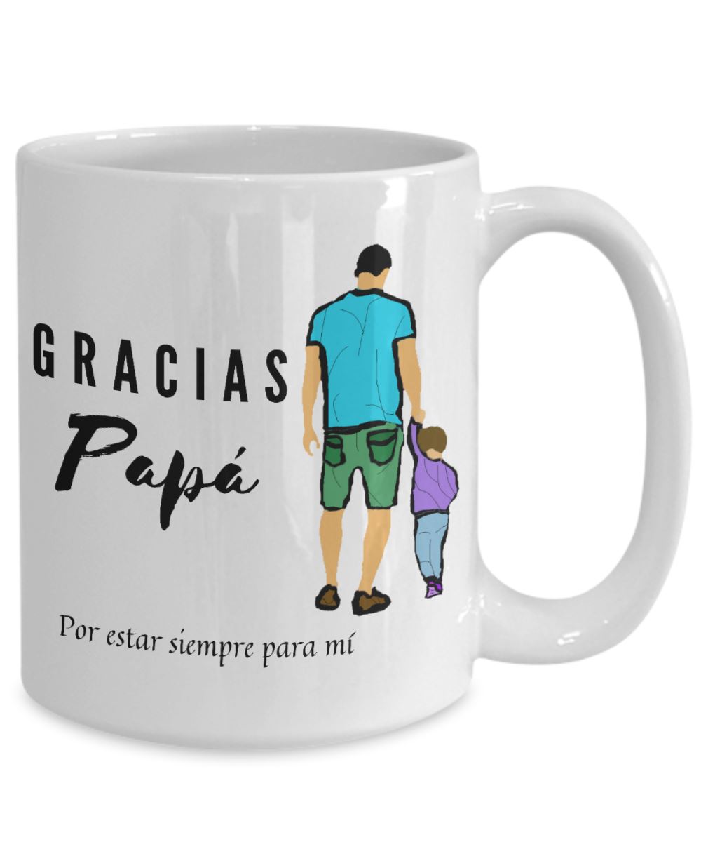 Taza para Papá: Gracias... Coffee Mug Regalos.Gifts 15oz Mug White 