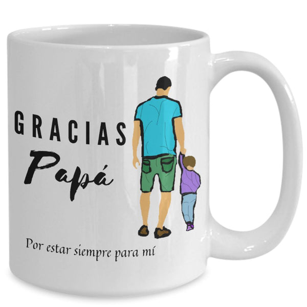 Taza para Papá: Gracias... Coffee Mug Regalos.Gifts 15oz Mug White 